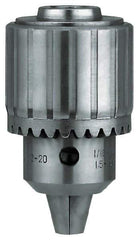 Rohm - JT33, 1/16 to 1/2" Capacity, Tapered Mount Drill Chuck - Keyed - Exact Industrial Supply