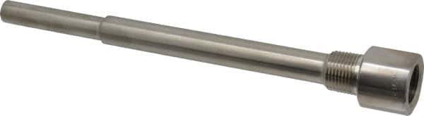 Alloy Engineering - 9 Inch Overall Length, 1/2 Inch Thread, 304 Stainless Steel Standard Thermowell - 7-1/2 Inch Insertion Length - Best Tool & Supply