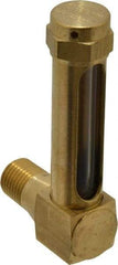 LDI Industries - 1-7/8 Inch Long Sight, 1/4 Inch Thread Size, Buna-N Seal Short Elbow, Vented Oil-Level Indicators and Gauge - 2-7/8 Inch Length to Center of Base - Best Tool & Supply