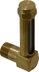 LDI Industries - 1-7/8 Inch Long Sight, 3/8 Inch Thread Size, Buna-N Seal Short Elbow, Vented Oil-Level Indicators and Gauge - 2-7/8 Inch Length to Center of Base - Best Tool & Supply