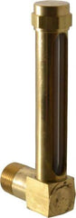 LDI Industries - 2-3/4 Inch Long Sight, 3/8 Inch Thread Size, Buna-N Seal Short Elbow, Vented Oil-Level Indicators and Gauge - 3-7/8 Inch Length to Center of Base - Best Tool & Supply