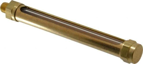 LDI Industries - 4-1/4 Inch Long Sight, 1/8 Inch Thread Size, Buna-N Seal Straight to Male Thread, Vented Oil-Level Indicators and Gauge - 5-13/16 Inch Length - Best Tool & Supply