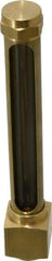 LDI Industries - 4-1/4 Inch Long Sight, 1/2 Inch Thread Size, Buna-N Seal Elbow to Female Thread, Vented Oil-Level Indicators and Gauge - 5-3/4 Inch Length to Center of Base - Best Tool & Supply