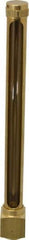 LDI Industries - 7-1/2 Inch Long Sight, 1/2 Inch Thread Size, Buna-N Seal Elbow to Female Thread, Vented Oil-Level Indicators and Gauge - 9 Inch Length to Center of Base - Best Tool & Supply