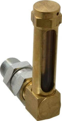 LDI Industries - 1-7/8 Inch Long Sight, 3/8 Inch Thread Size, Buna-N Seal Union Coupling, Vented Oil-Level Indicators and Gauge - 2-7/8 Inch Length to Center of Base - Best Tool & Supply