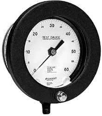 Ashcroft - 8-1/2" Dial, 1/4 Thread, 0-5,000 Scale Range, Pressure Gauge - Lower Connection Mount, Accurate to 0.25% of Scale - Best Tool & Supply