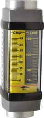 Hedland - 1" NPTF Port Oil & Petroleum-Based Liquid Flowmeter - 3000 Max psi, 4 to 40 GPM, Anodized Aluminum - Best Tool & Supply