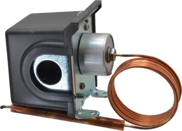 Made in USA - 50 to 300°F, General Service Temp Switch - 10 Resolution, 3/8 x 4-1/2 Bulb - Best Tool & Supply