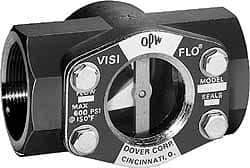 OPW Engineered Systems - 2 Inch, Bronze, Visi-Flo Sight Flow Indicator - 200 Max psi, 5-1/2 Inch Overall Length - Best Tool & Supply