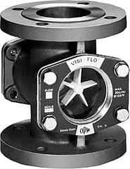 OPW Engineered Systems - 2 Inch, Carbon Steel, Visi-Flo Sight Flow Indicator - 150 Max psi, 7 Inch Overall Length - Best Tool & Supply