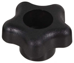 Gibraltar - 1-3/4" Head Diam, 5 Point Star Knob - M10 Hole, Polypropylene, Black - Best Tool & Supply