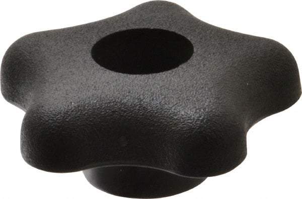 Gibraltar - 2-1/4" Head Diam, 5 Point Star Knob - 5/16" Hole, Polypropylene, Black - Best Tool & Supply