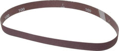 Norton - 1" Wide x 30" OAL, 100 Grit, Aluminum Oxide Abrasive Belt - Aluminum Oxide, Fine, Coated, X Weighted Cloth Backing, Series R283 - Best Tool & Supply