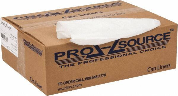 PRO-SOURCE - 0.6 mil Thick, Household/Office Trash Bags - 40" Wide x 46" High, Clear - Best Tool & Supply