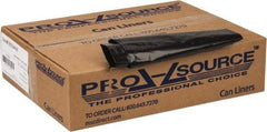 PRO-SOURCE - 1.25 mil Thick, Heavy-Duty Trash Bags - 33" Wide x 39" High, Black - Best Tool & Supply