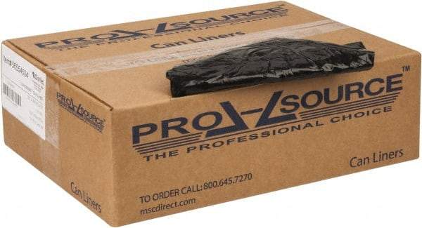 PRO-SOURCE - 1.65 mil Thick, Heavy-Duty Trash Bags - 33" Wide x 39" High, Black - Best Tool & Supply