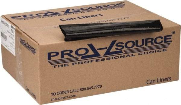 PRO-SOURCE - 1.5 mil Thick, Heavy-Duty Trash Bags - 40" Wide x 46" High, Black - Best Tool & Supply