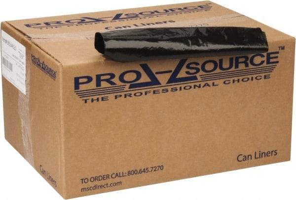 PRO-SOURCE - 2 mil Thick, Heavy-Duty Trash Bags - 40" Wide x 46" High, Black - Best Tool & Supply