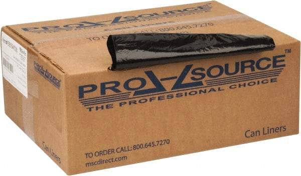 PRO-SOURCE - 1.65 mil Thick, Heavy-Duty Trash Bags - 40" Wide x 46" High, Black - Best Tool & Supply