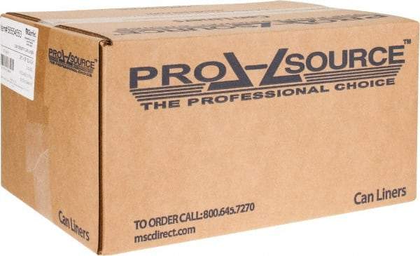 PRO-SOURCE - 2 mil Thick, Heavy-Duty Trash Bags - 38" Wide x 58" High, Black - Best Tool & Supply