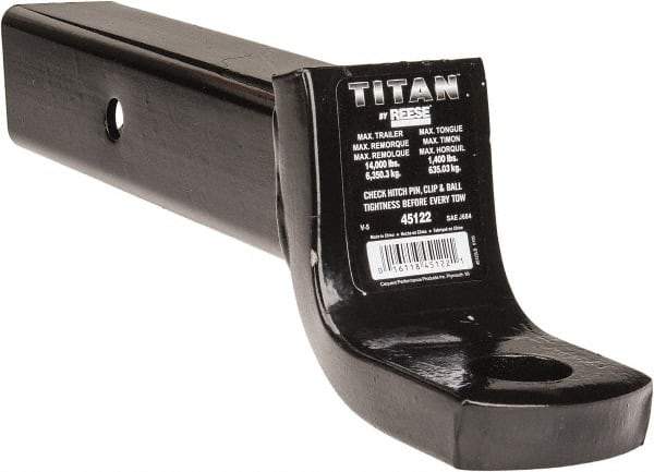 Value Collection - 12,000 Lb Capacity, 9-3/4" Long, Hitch Drawbar - Vehicle Class 5, 1-1/4" Ball Hole Diam - Best Tool & Supply