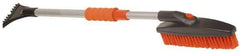 Value Collection - 42" Long Telescoping Swivel Snowbrush & Ice Scraper - Plastic/Metal - Best Tool & Supply