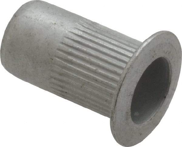 RivetKing - 0.13 to 0.225" Grip, Aluminum Standard Rivet Nut - Uncoated, Countersunk Head - Best Tool & Supply