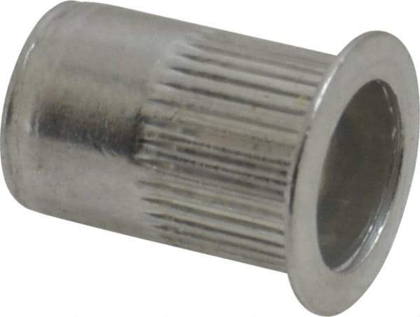 RivetKing - 0.02 to 0.13" Grip, Aluminum Standard Rivet Nut - Uncoated, Countersunk Head - Best Tool & Supply