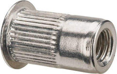 RivetKing - 0.13 to 0.225" Grip, Aluminum Standard Rivet Nut - Uncoated, Countersunk Head - Best Tool & Supply