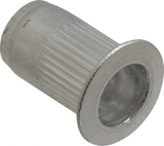 RivetKing - #10-24, 0.02 to 0.13" Grip, 19/64" Drill, Aluminum Standard Rivet Nut - Uncoated, Countersunk Head - Best Tool & Supply