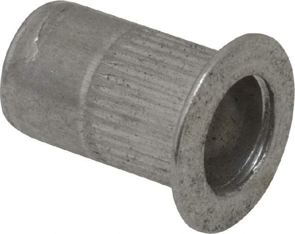 RivetKing - #10-32, 0.02 to 0.13" Grip, 19/64" Drill, Aluminum Standard Rivet Nut - Uncoated, Countersunk Head - Best Tool & Supply