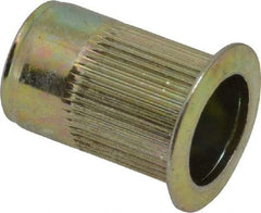 RivetKing - 0.13 to 0.225" Grip, Steel Standard Rivet Nut - Zinc Yellow Dichromate Finish, Countersunk Head - Best Tool & Supply