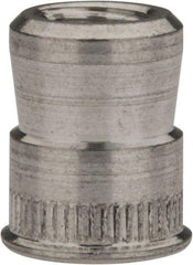 RivetKing - #10-32 UNC, Uncoated, Aluminum Knurled Rivet Nut Inserts - 0.297" to 0.302" Grip, 9/32" Drill Size - Best Tool & Supply