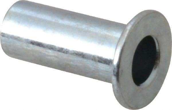 RivetKing - #10-32, 0.08 to 0.13" Grip, 1/4" Drill, Steel Standard Rivet Nut - Zinc Plated, Round Head - Best Tool & Supply