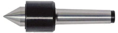 Interstate - MT4 Taper Shank Shank, 2.165" Head Diam, 1,800 Lb Capacity, Live Center - 4,100 Max RPM, 1.378" Point Diam, 1.38" Point Len, 1,800 Lb Max Workpc, Standard Point - Best Tool & Supply