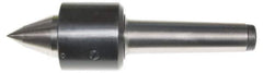 Interstate - MT2 Taper Shank Shank, 1.417" Head Diam, 594 Lb Capacity, Live Center - 6,400 Max RPM, 0.866" Point Diam, 1.33" Point Len, 594 Lb Max Workpc, Long Point - Best Tool & Supply