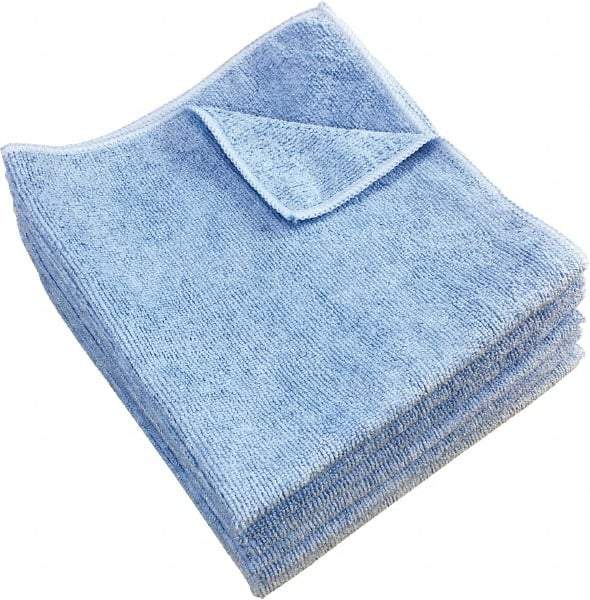 PRO-SOURCE - Dry Microfiber Wipes - Packet, 16" x 16" Sheet Size, Blue - Best Tool & Supply