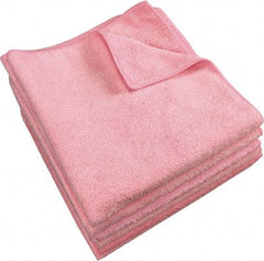 PRO-SOURCE - Dry Microfiber Wipes - Packet, 16" x 16" Sheet Size, Pink - Best Tool & Supply