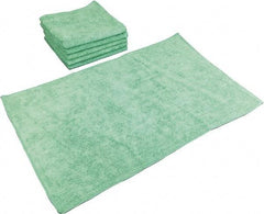 PRO-SOURCE - Reusable Microfiber Wipes - Packet, 16" x 27" Sheet Size, Green - Best Tool & Supply