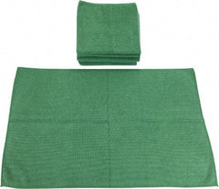 PRO-SOURCE - Reusable Microfiber Wipes - Packet, 16" x 24" Sheet Size, Green - Best Tool & Supply