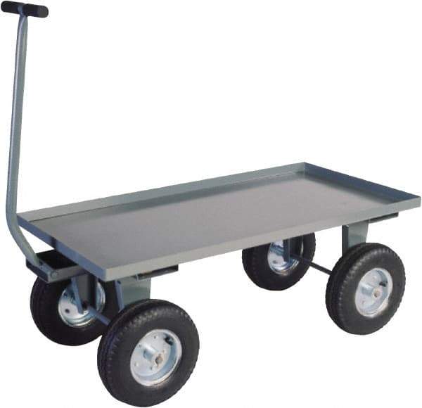 Jamco - 2,000 Lb Capacity Steel Wagon Truck - Steel Deck, 24" OAW - Best Tool & Supply