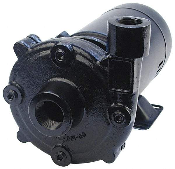 Pentair - ODP Motor, 208-230/460 Volt, 3 Phase, 1/2 HP, Cast Iron Straight Pump - 1-1/4 Inch Inlet, 1 Inch Outlet, 82 Max Head psi, Bronze Impeller, Cast Iron Shaft, Viton Seal, 82 Ft. Shut Off - Best Tool & Supply