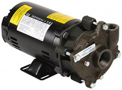 Pentair - ODP Motor, 208-230/460 Volt, 3 Phase, 1/2 HP, Cast Iron Straight Pump - 1-1/4 Inch Inlet, 1 Inch Outlet, 42 Max Head psi, Bronze Impeller, Cast Iron Shaft, Buna-N Seal, 42 Ft. Shut Off - Best Tool & Supply