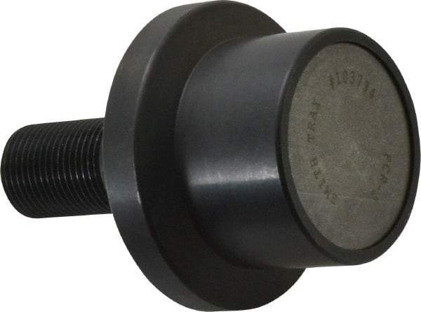 Accurate Bushing - 2" Roller Diam x 1-11/16" Width, 7/8" Stud Diam x 2" Length, Flanged Load Roller - Steel, 1-1/4" Thread Length, 7/8-14 Thread, 3,490 Lb Dynamic Cap, 2,000 Lb Static Cap - Best Tool & Supply