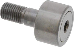 Made in USA - 1" Roller Diam x 5/8" Width, 7/16" Stud Diam x 1" Length, Stud Cam Follower - Steel, 1/2" Thread Length, 7/16-20 Thread, 1,780 Lb Dynamic Cap - Best Tool & Supply