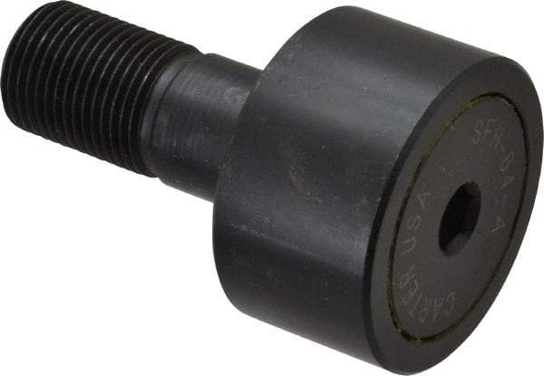 Made in USA - 2" Roller Diam x 1-1/8" Width, 7/8" Stud Diam x 2" Length, Stud Cam Follower - Steel, 1" Thread Length, 7/8-14 Thread, 6,472 Lb Dynamic Cap - Best Tool & Supply