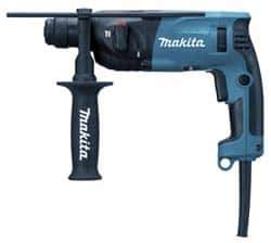 Makita - 110 Volt SDS Plus Chuck Electric Rotary Hammer - 0 to 5,000 BPM, 0 to 1,500 RPM, Reversible - Best Tool & Supply