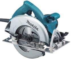 Makita - 15 Amps, 7-1/4" Blade Diam, 5,800 RPM, Electric Circular Saw - 120 Volts, 10' Cord Length, 5/8" Arbor Hole, Right Blade - Best Tool & Supply