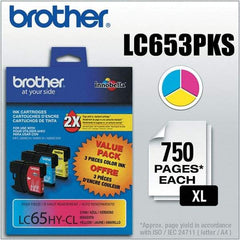 Brother - Cyan, Magenta & Yellow Ink Cartridge - Use with Brother MFC-5890CN, 5895CW, 6490CW, 6890CDW - Best Tool & Supply