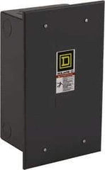 Square D - 1 NEMA Rated, 8 Pole, Electrically Held Lighting Contactor - 20 A (Tungsten), 30 A (Fluorescent), 277 VAC at 60 Hz, 8NO Contact Configuration - Best Tool & Supply